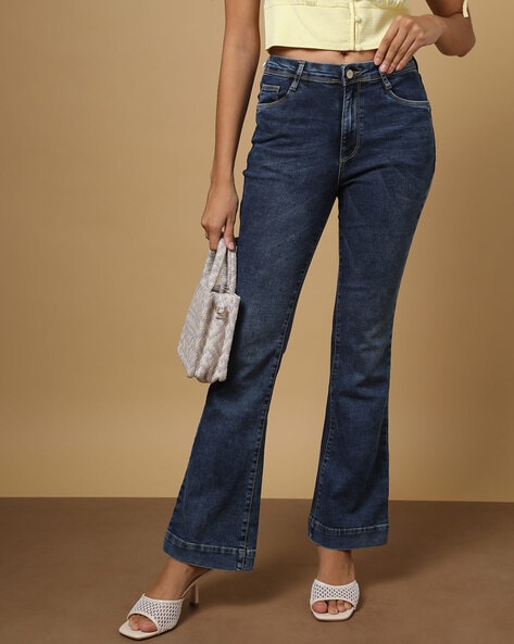 The Creek® Pull-On Flare Jeans - Coldwater Creek