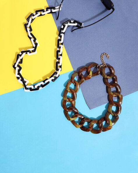 Sohi Set of 2 Chunky Sunglasses Link Chains