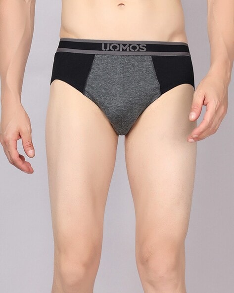 Buy Charcoal & Black Briefs for Men by UOMOS Online