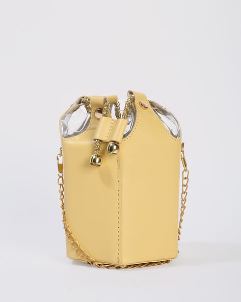 Encrustd Bucket Bag with Detachable Strap