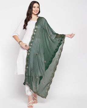 clora creation Embellished Dupatta with Lace Border-picture-52