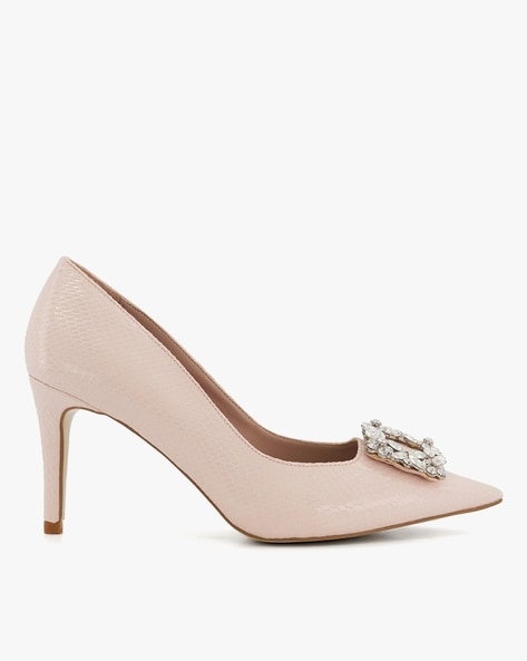 Dune London Beeta-Brooch Trim Court-Pumps