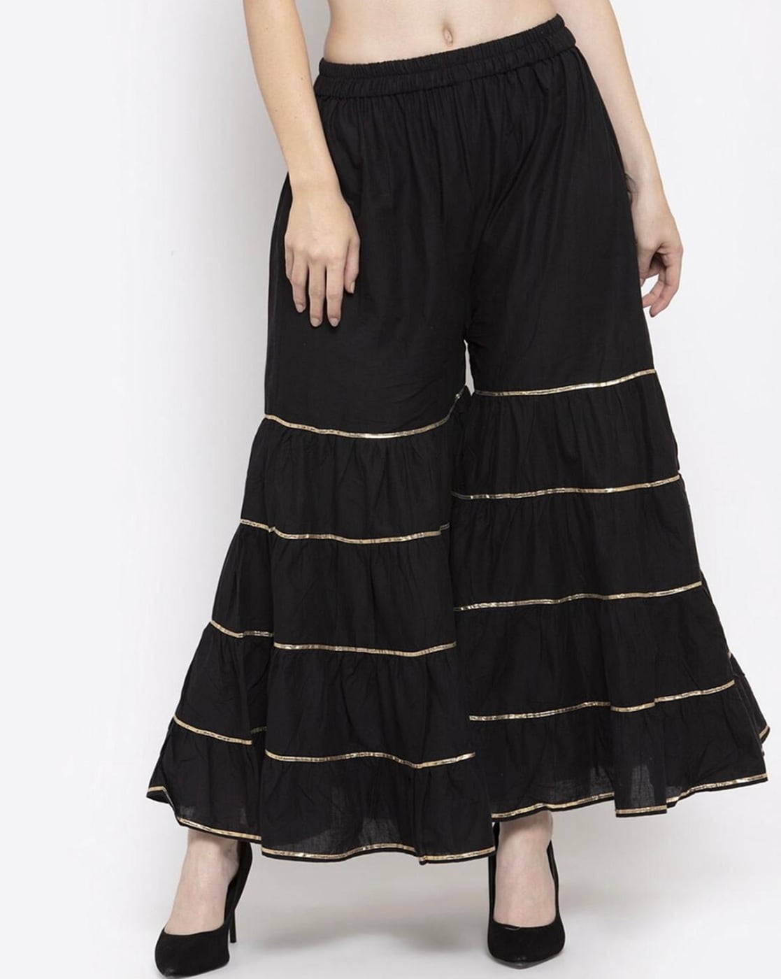 Shop Black Gharara Pants for Women Online from India's Luxury Designers 2023