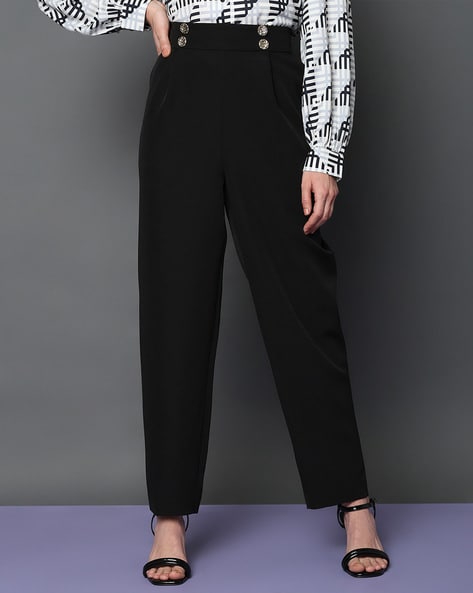 Vero Moda straight tailored pants in brown check | ASOS