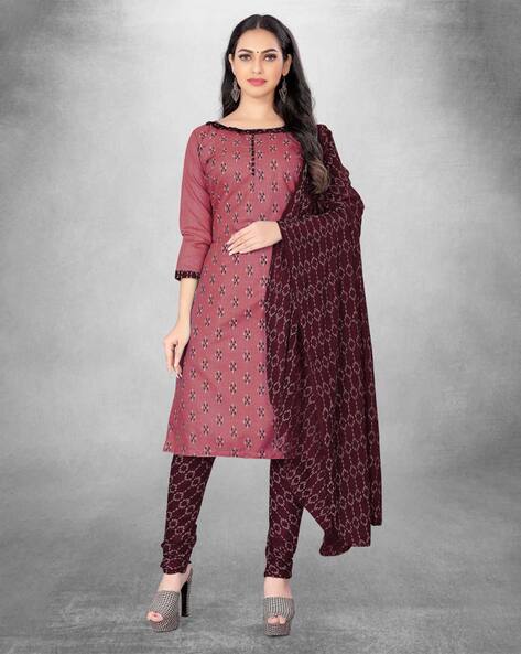 Buy Purple Dress Material for Women by MORLY Online