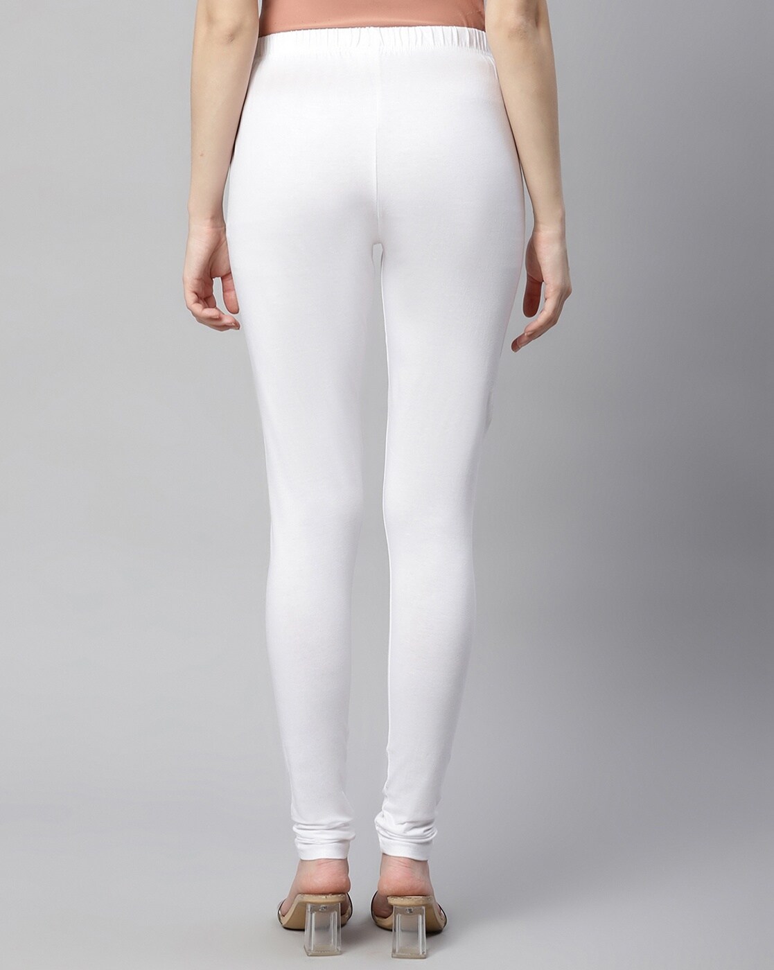 Buy White Leggings for Women by DHUNI Online