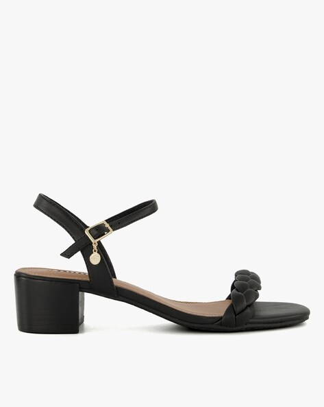 Dune black on sale block heel sandals