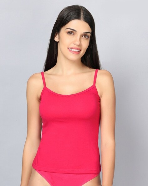 Buy Pink Camisoles & Slips for Women by EVESTACY Online