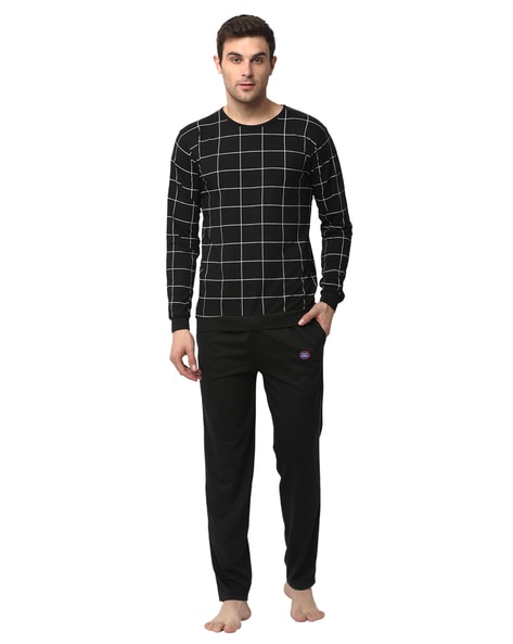 Mens store checkered tracksuit