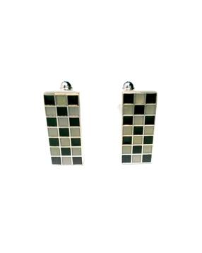 peluche Set of 2 Checked Cufflinks-picture-1
