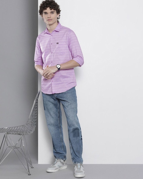 Plain Stylish Purple Shirt For Women/Girls