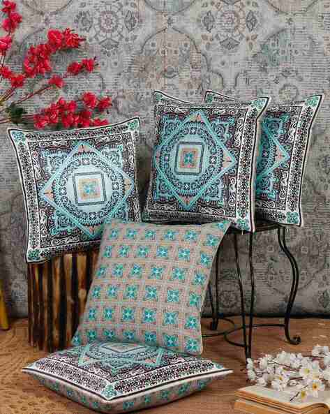 Buy Blue Cushions Pillows for Home Kitchen by Alina Decor Online Ajio