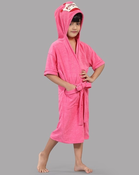 Hooded bathrobe 2024 towel