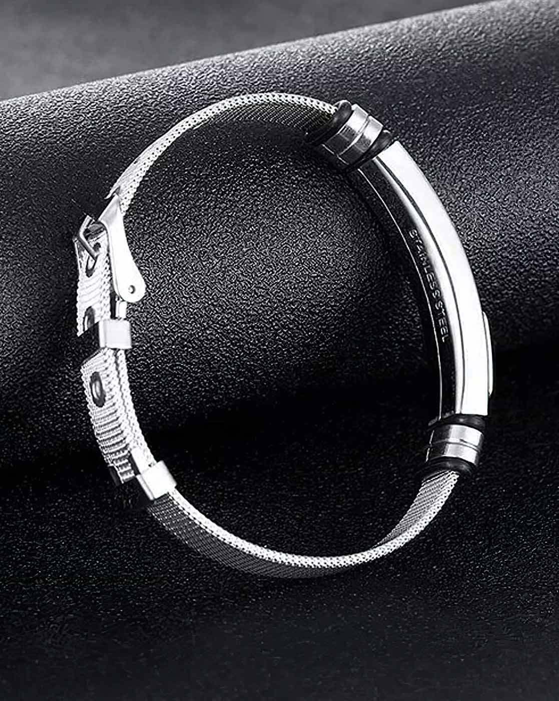 Premium Steel Engravable Bracelets for Men & Women - Available in 4 Co –  Myjewel India