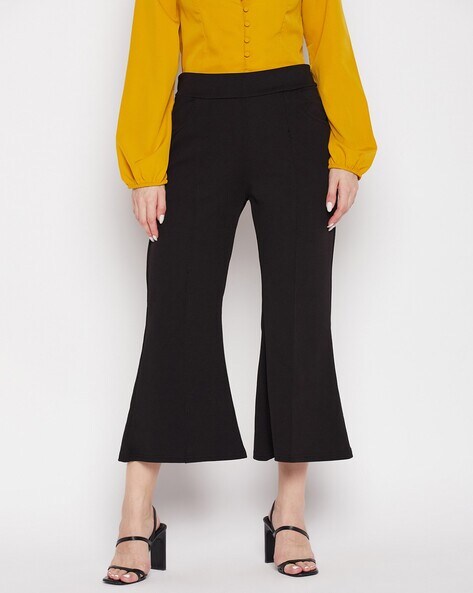 Bootcut Trousers with Flat Front