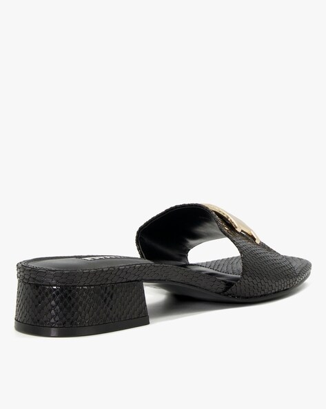 Buy Black Heeled Sandals for Women by Dune London Online Ajio