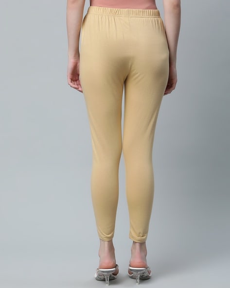 Buy Beige Leggings for Women by DHUNI Online