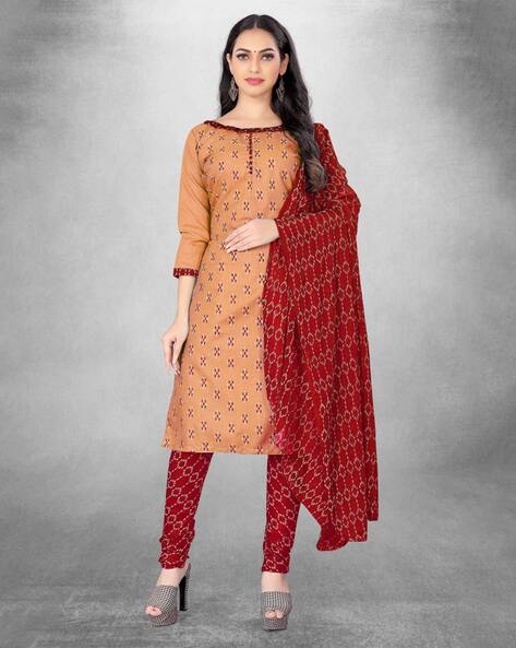 Unstitched cotton outlet kurti material online