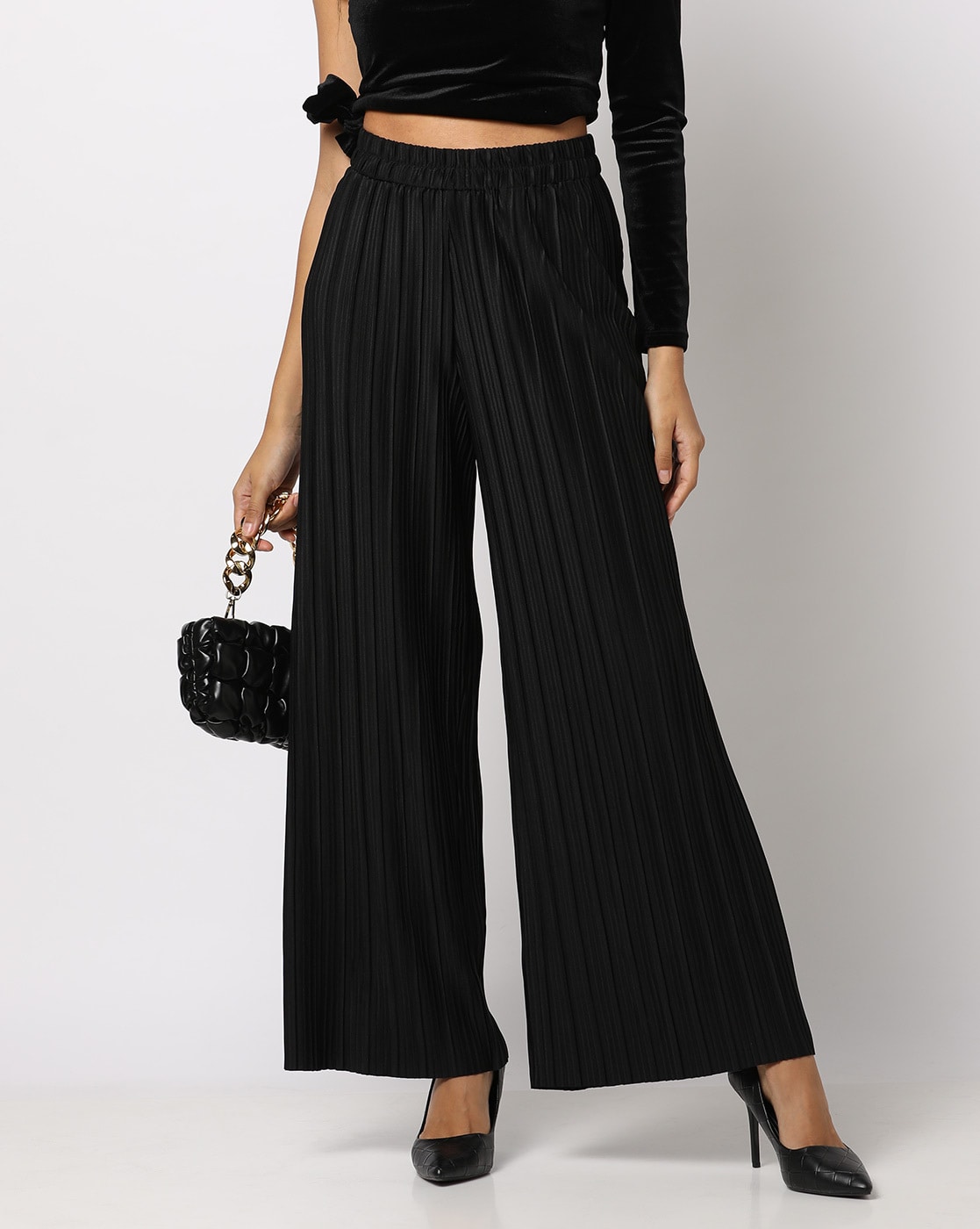 Pleated Trousers - Black | Filippa K