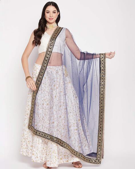 Net Dupatta with Contrast Border Price in India