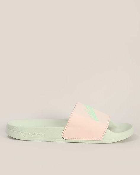 Mint green 2024 adidas sliders