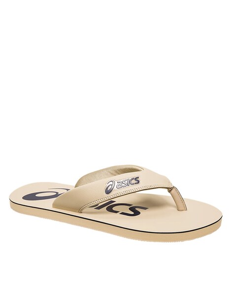 Buy Cream Flip Flop Slippers for Men by ASICS Online Ajio