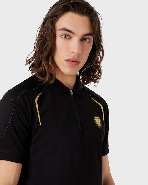 Buy EA7 Emporio Armani Training Blended Regular Fit Polo T-Shirt