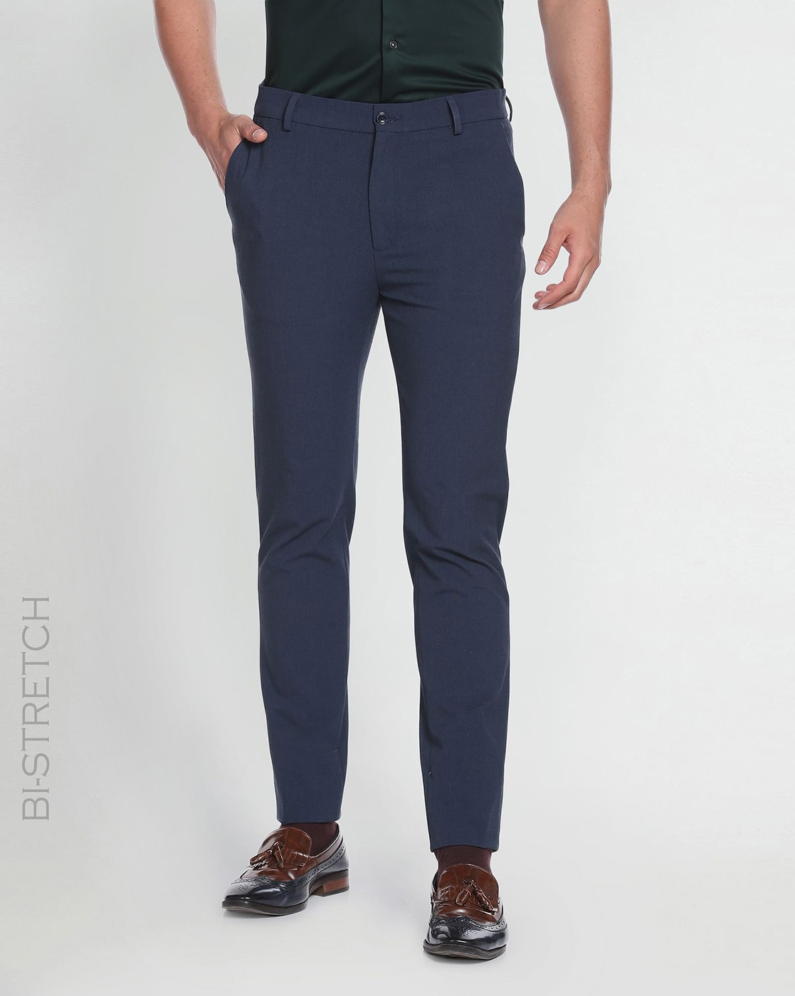 Buy Blue Trousers  Pants for Men by Arrow Newyork Online  Ajiocom