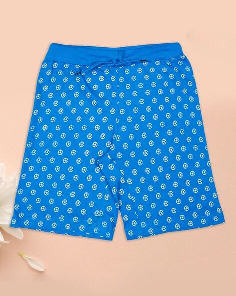 Buy Turquoise Blue Shorts 3/4ths for Boys by KIDLYBOO Online
