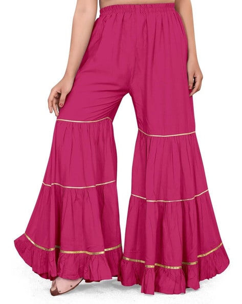 Sharara Pants with Lace Detail Price in India