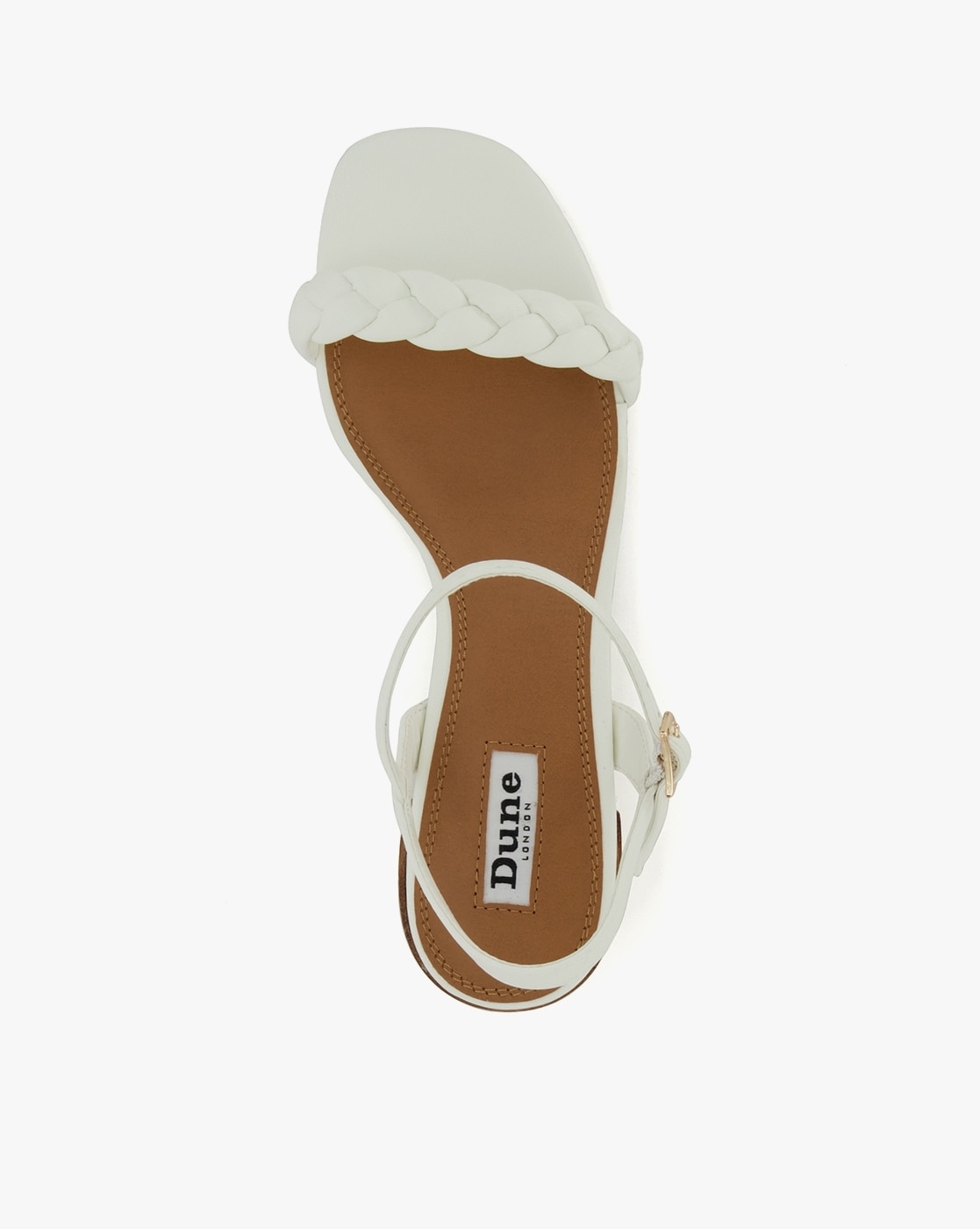 Junior White, Block Heeled Sandal | Dune London