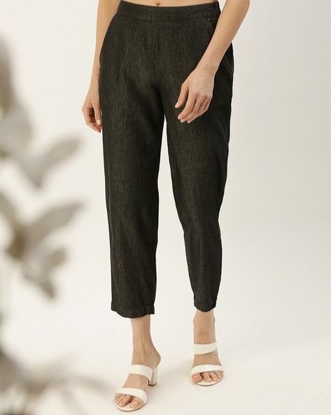 Womens Petite Side Zip Stretch Crop Trousers | £33.60 | One New Change