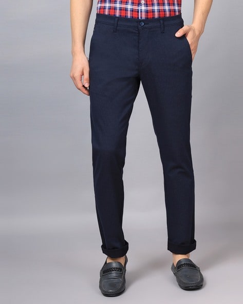 Buy navy Trousers & Pants for Men by JOHN PLAYERS Online