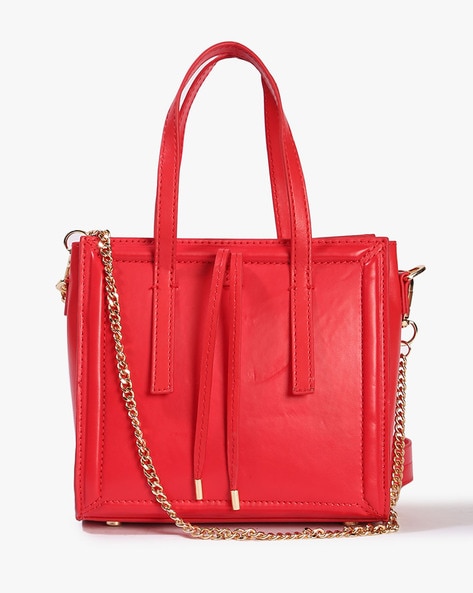 Red chain shoulder on sale bag