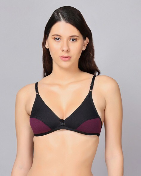Buy Scalloped Hem Non-Padded Bra Online at Best Prices in India
