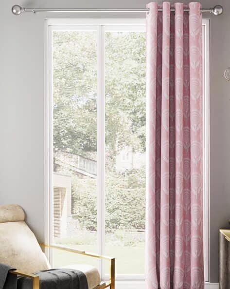 BIANCA Floral Print Blackout Door Curtain with Eyelets