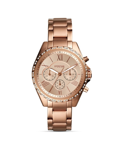 Women Chronograph Rose Gold Watch - BQ3377