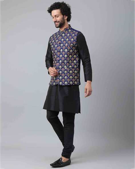 Black kurta discount pajama with basket