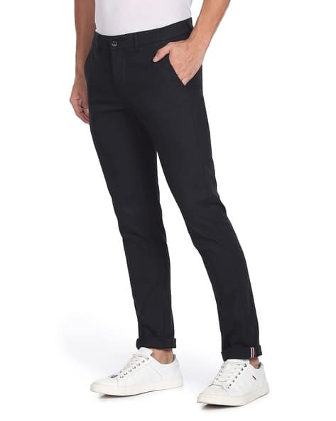 Buy Black Trousers Pants for Men by Arrow Sports Online - Main Image