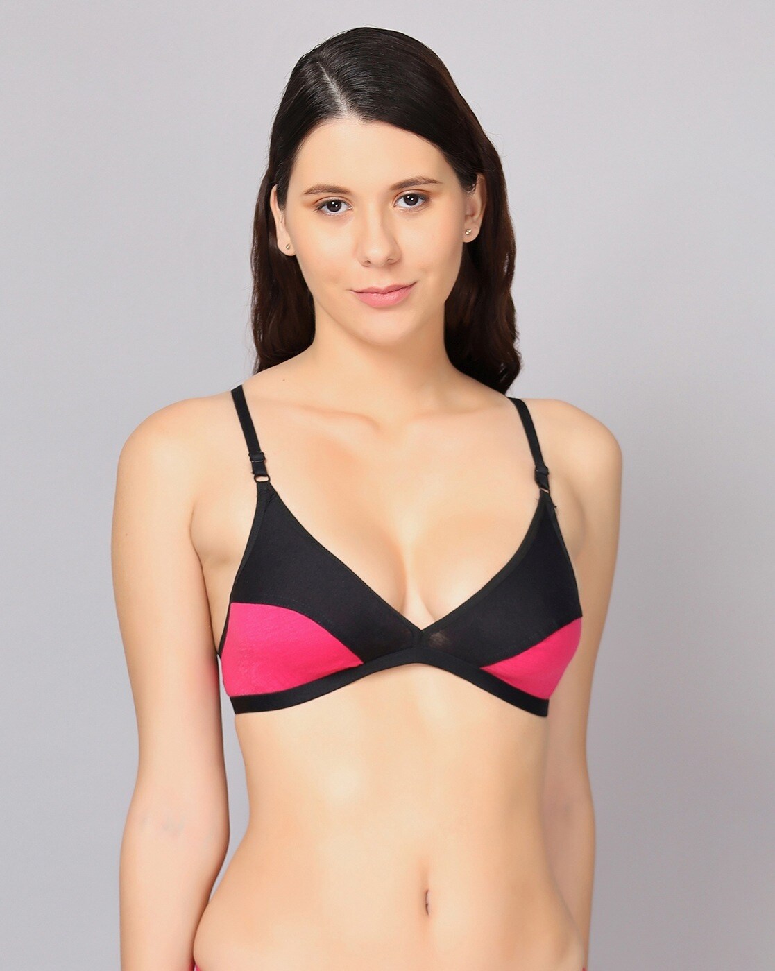 Non-Wired Bra with Bow Accent