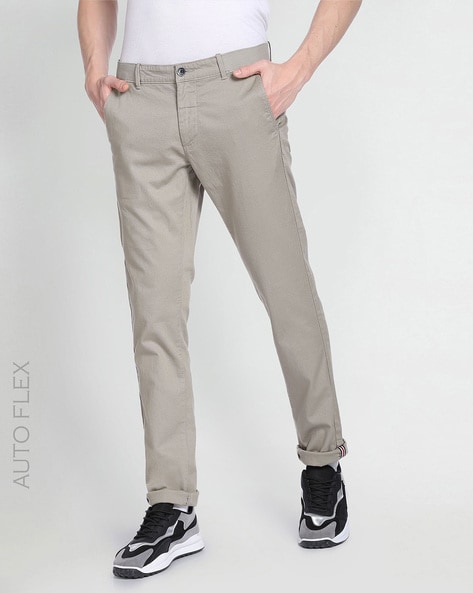 Men's Straight Skinny Slim Fit Suit Pants Casual Long Elastic Sports  Trousers | eBay