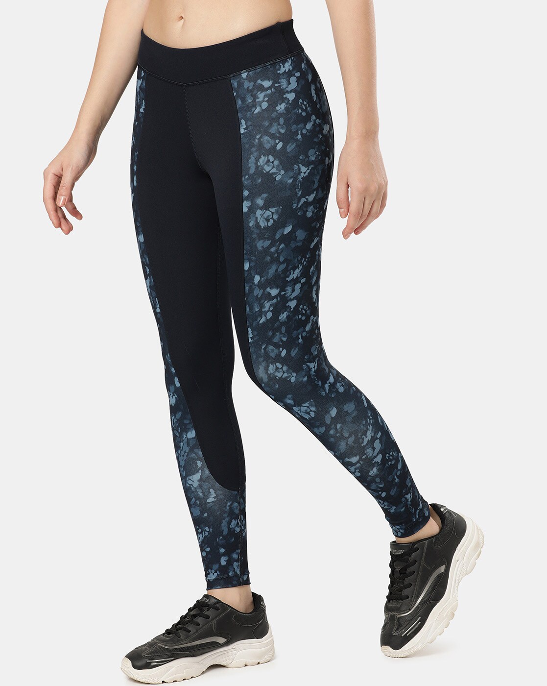 Buy Women's Microfiber Elastane Stretch Performance Leggings with Breathable  Mesh and Stay Dry Technology - Sky Captain Printed MW38