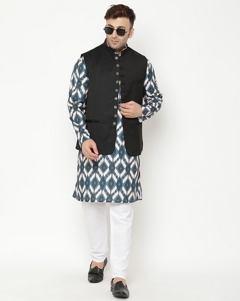 SKAVIJ Men's Art Silk Kurta Pajama Indian India | Ubuy