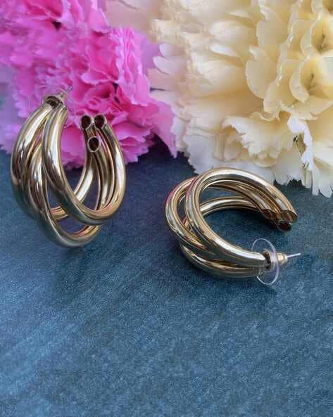 Triple Gold Hoop Earrings – Nicholls Jewellery