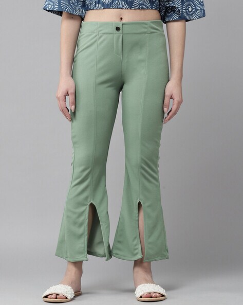 Front Slit Pants with Elasticated Waistband Price in India