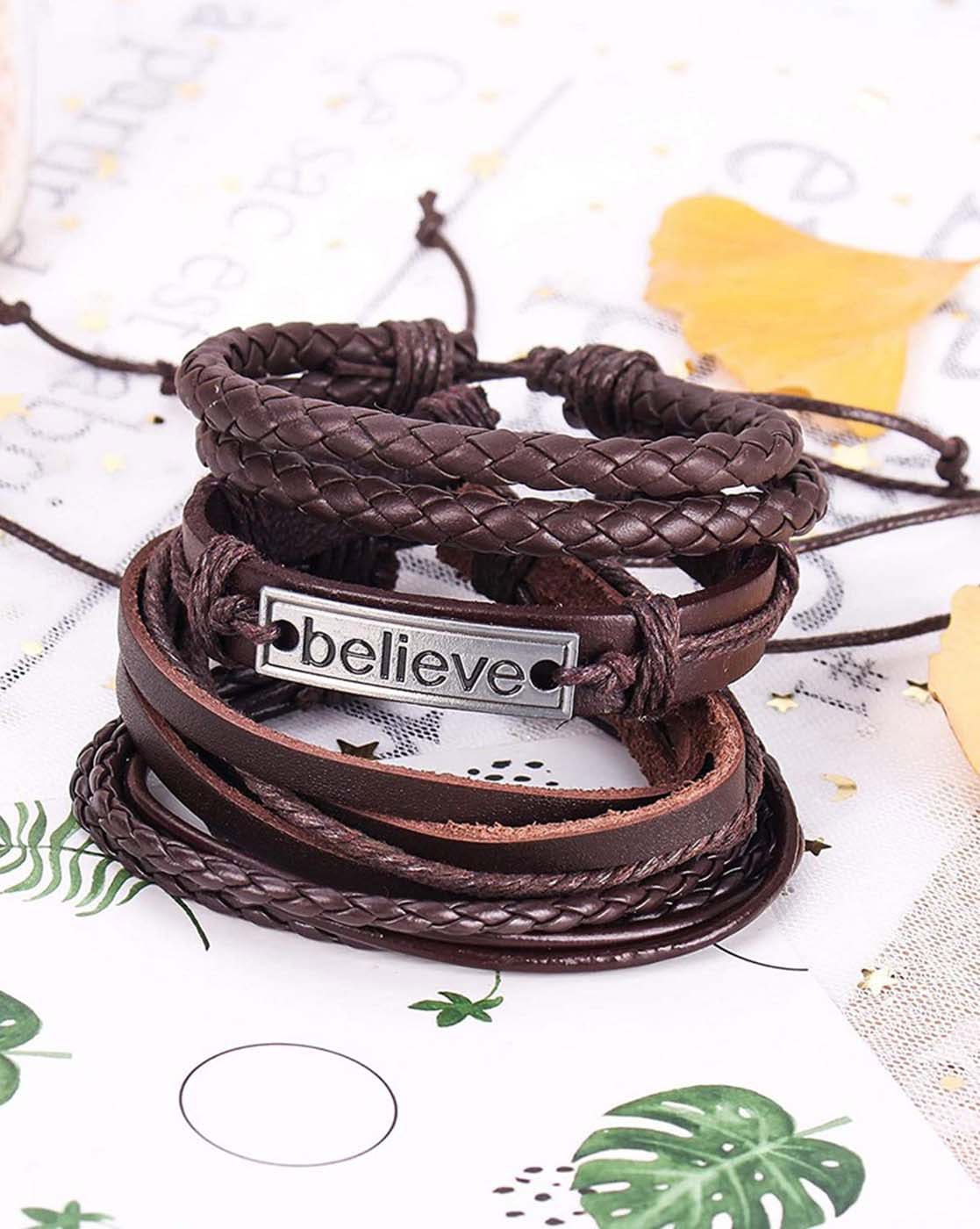 Classic Men's Leather Bracelet New Style Hand-woven Multi-layer Combination  Accessory Fashion Man Jewelry Wholesale Dropshipping - AliExpress