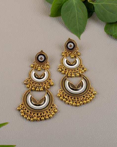 Buy Kritika Gold Plated Silver Earrings | Paksha - Paksha India