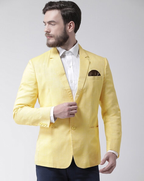 Plus on sale yellow blazer