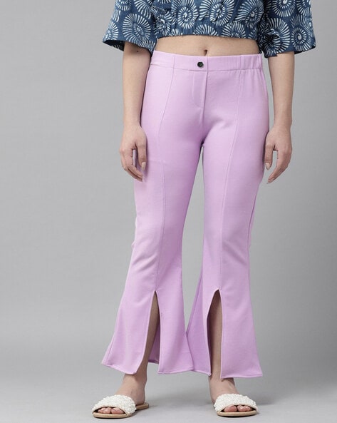 Front Slit Pants with Elasticated Waistband Price in India