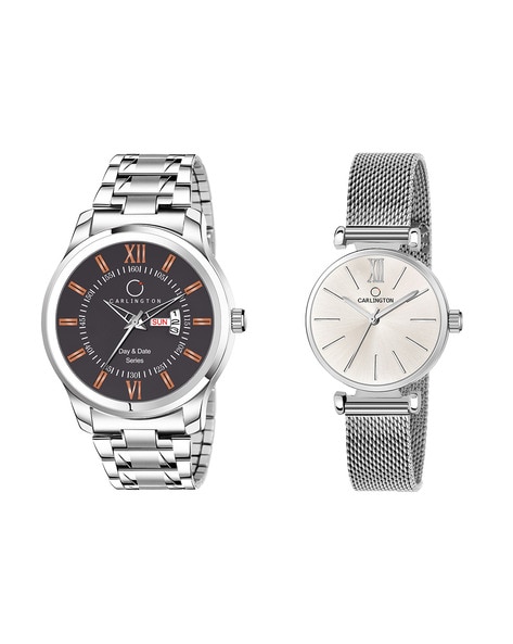 Fossil Quartz Mens And Womens Watch Combo Set - FS5699-ES5068